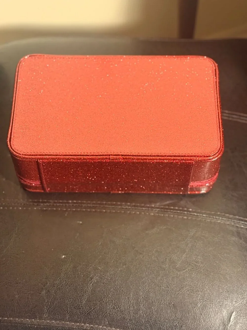 COACH Sparkling Cherry Red Women's Cosmetic Case with Top Handle